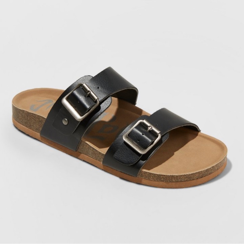 Women's Mad Love Keava Black Footbed Sandals